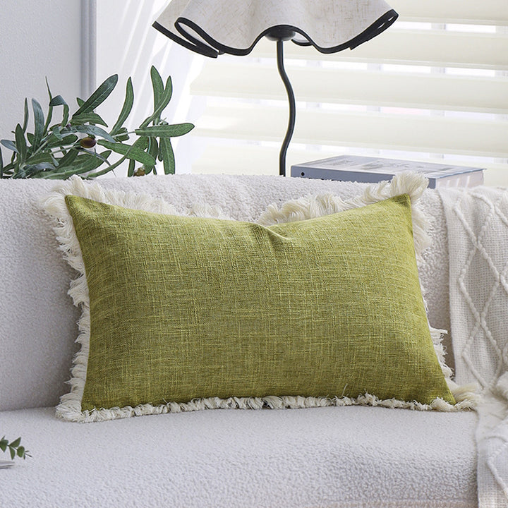 Rectangular sofa cushion cover in linen look Bowlift