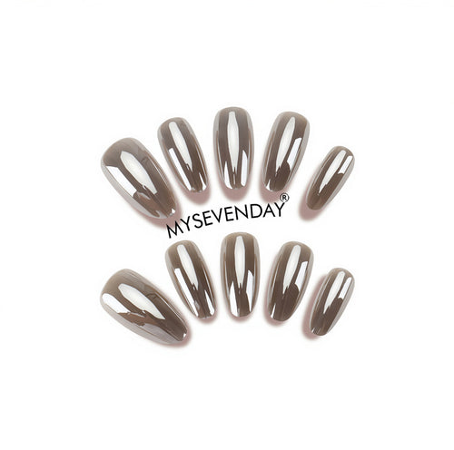Elegant Almond Shaped Press-On Nails Bowlift