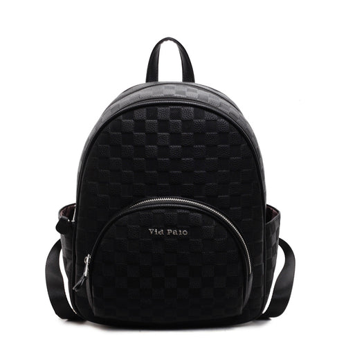 Stylish Checkerboard Backpack