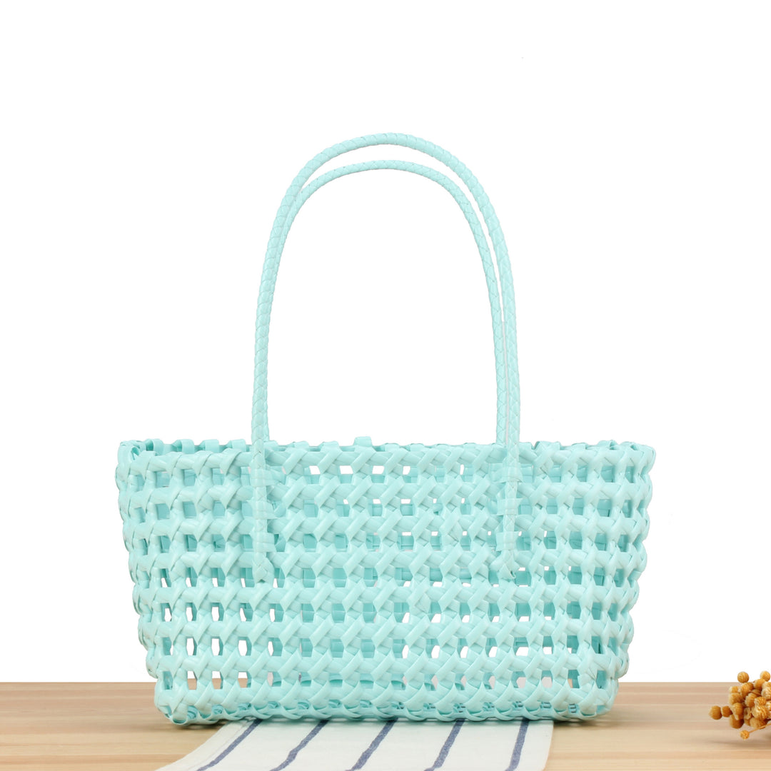 Stylish willow bag with modern grid design Bowlift