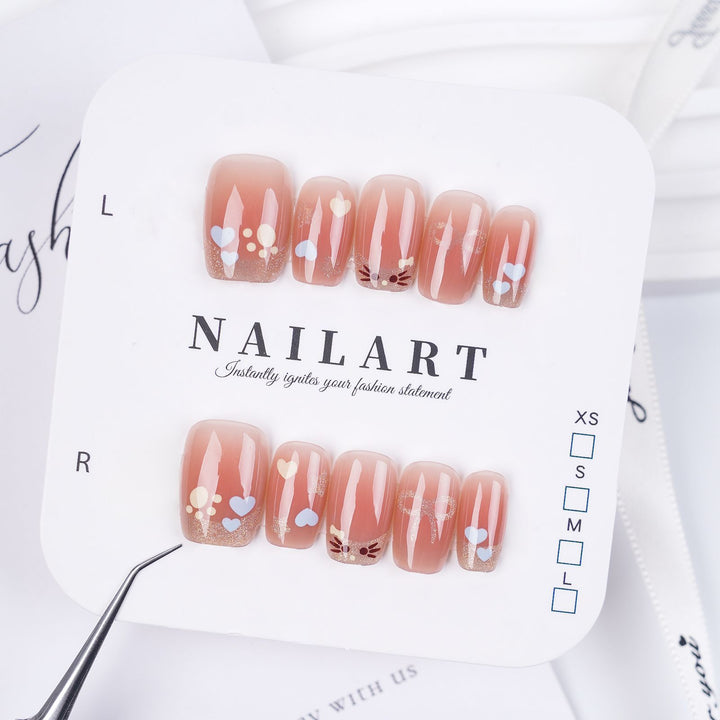 Creative Thematic Press-On Nail Set Bowlift