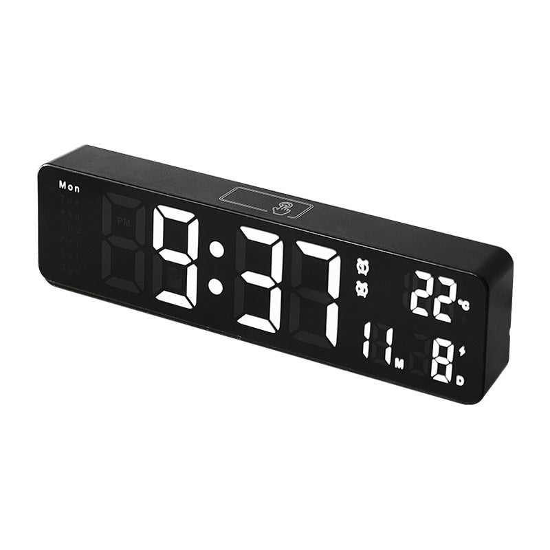 Digital Alarm Clock with Temperature Display Bowlift
