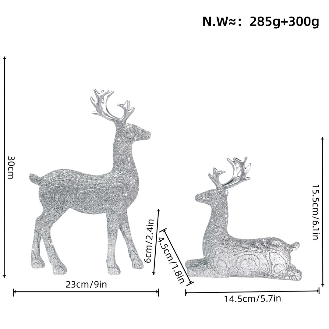 Elegant Christmas decoration in the form of reindeer Bowlift
