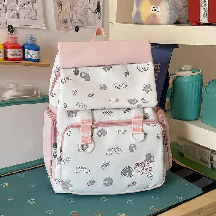 Cute Character-Themed Backpack Bowlift