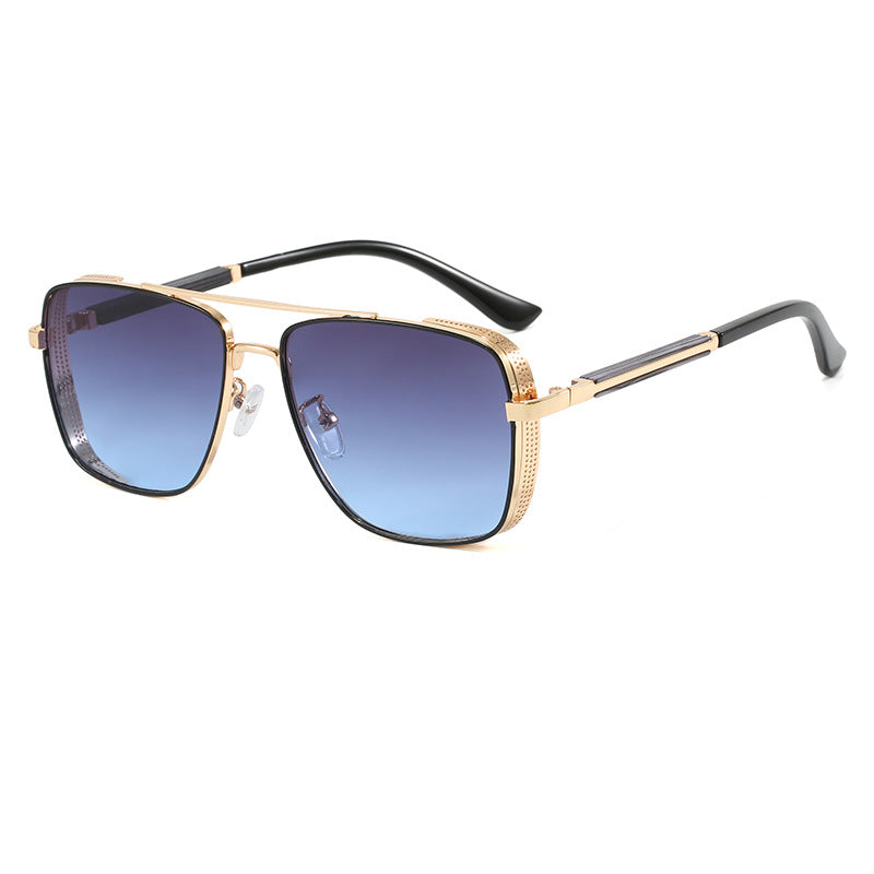 Women's fashionable square sunglasses with luxurious metal accents Bowlift