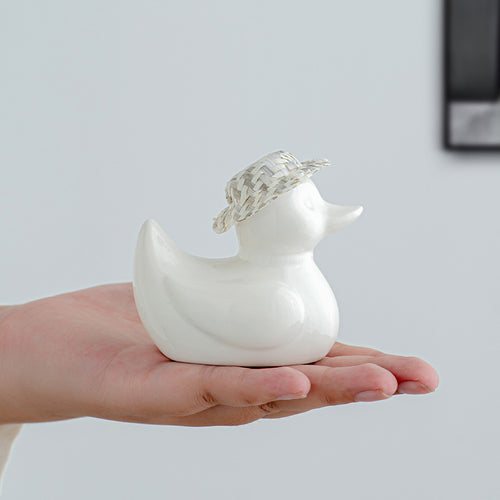 Decorative ceramic duck Bowlift