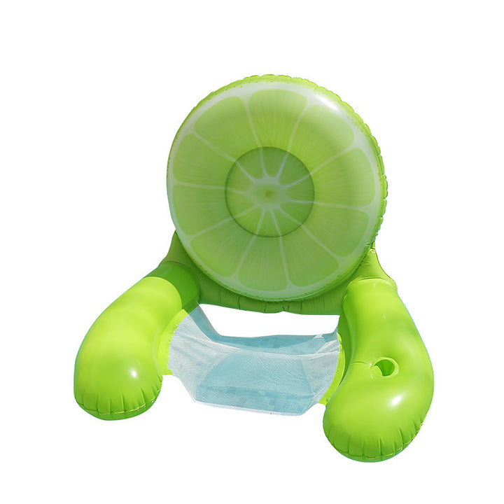 Women's Inflatable Swimming Ring with Watermelon Design Bowlift