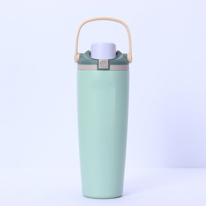 Women's insulated drinking bottle with ergonomic carry handle Bowlift