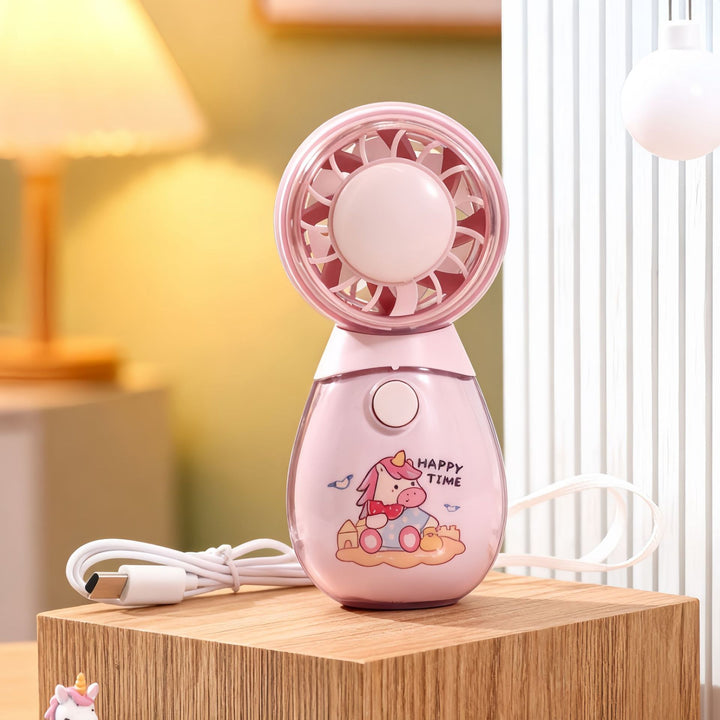 Women Portable Hand Fan with Unique Cat Design Bowlift