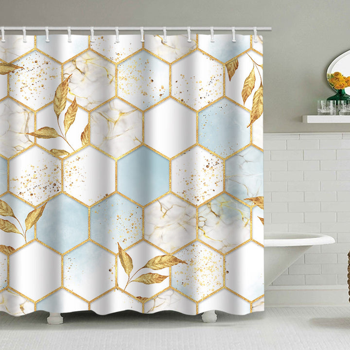 Geometric Motif Shower Curtain Bowlift
