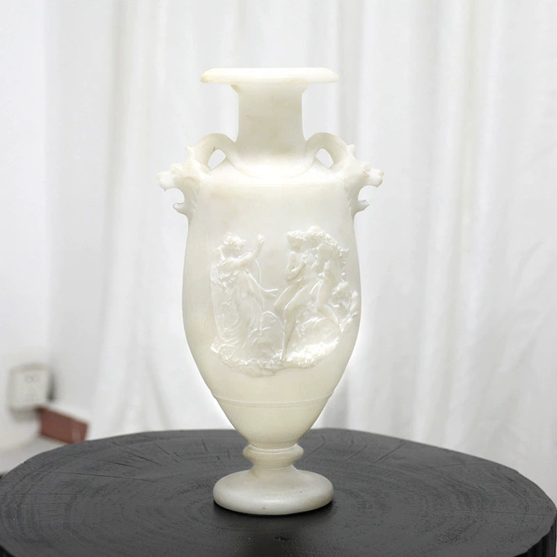 Decorative Alabaster Art Vase