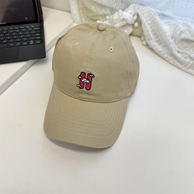 Women's Casual Embroidered Baseball Cap Bowlift
