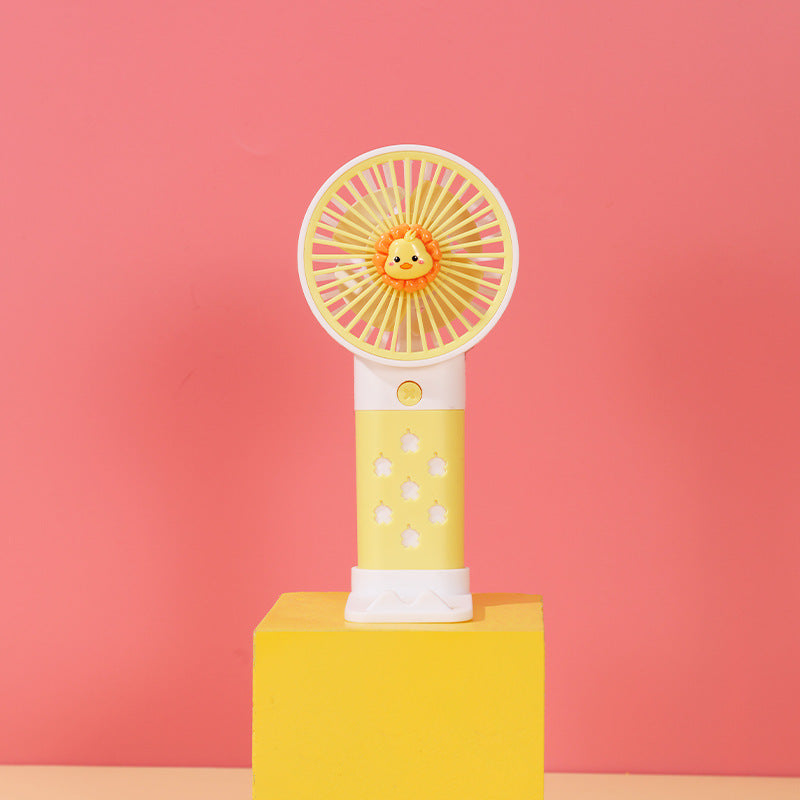 Women's Portable Mini Hand Fan with Cute Rabbit Design Bowlift