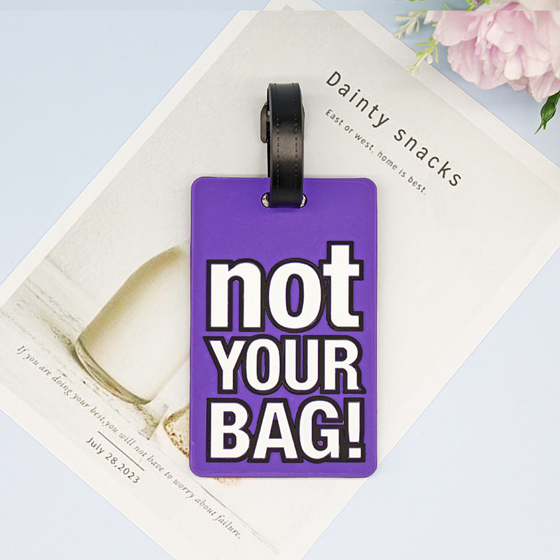 Unisex Luggage Tag with Humorous Design Bowlift