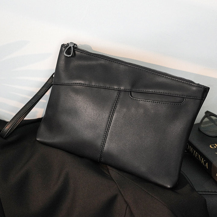 Elegant Leather Clutch Bowlift