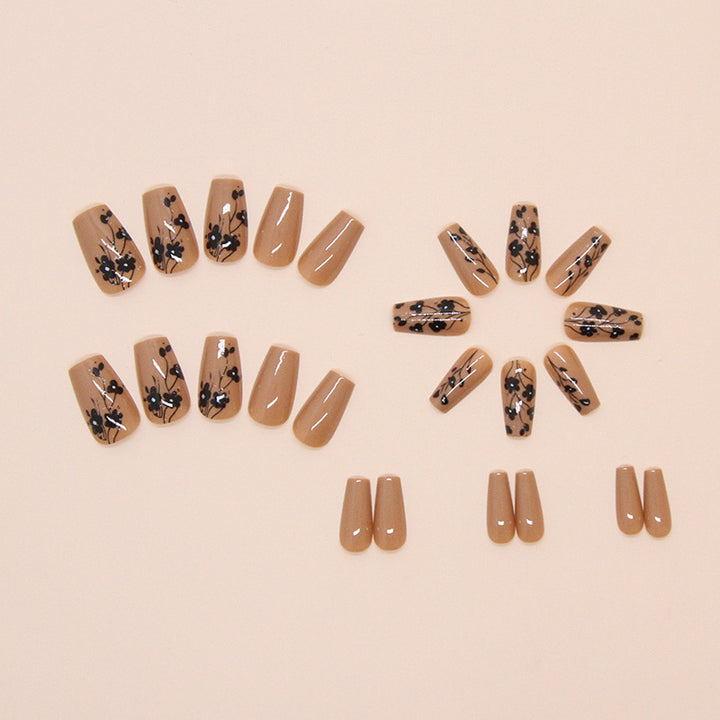 Floral Articulated Press-On Nail Tips Bowlift