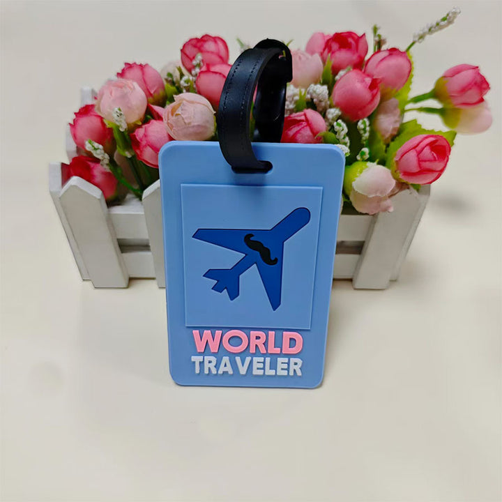 Unisex Luggage Tag with Unique Airplane Design Bowlift