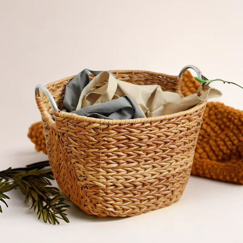 Rustic Woven Laundry Hamper Bowlift