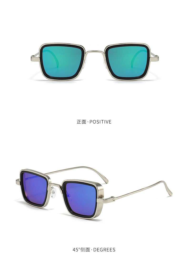 Women's stylish square sunglasses with elegant metal frame Bowlift