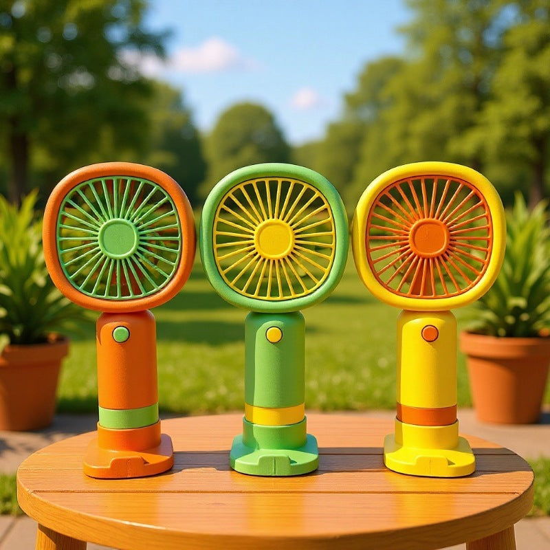 Unisex Handheld Fan with ergonomic design and practical stand function Bowlift