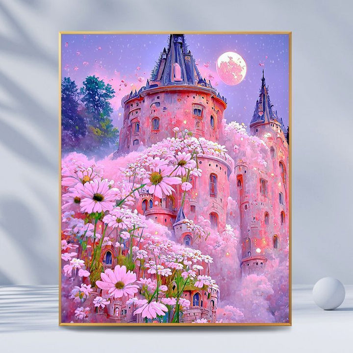 Fantasy Castle Landscape Canvas Art Bowlift