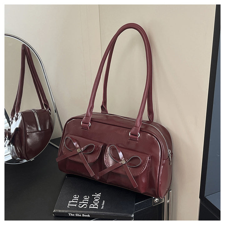 Stylish Multifunctional Handbag with Bow Detail Bowlift