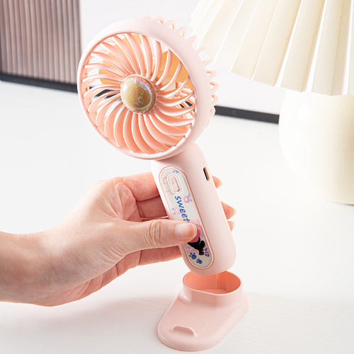 Women's Portable Mini Fan with Cute Panda Design Bowlift