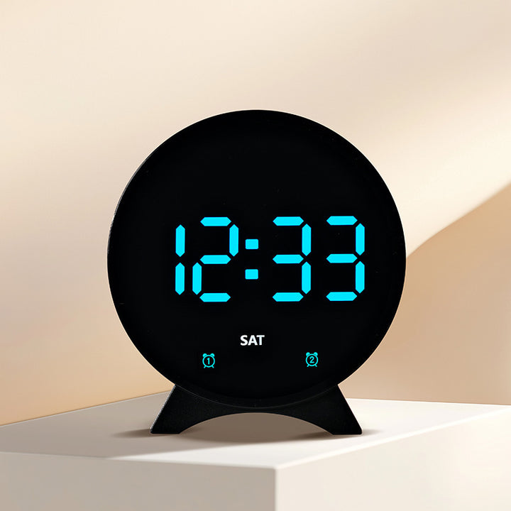 Digital alarm clock with large LED display and dual alarm function Bowlift