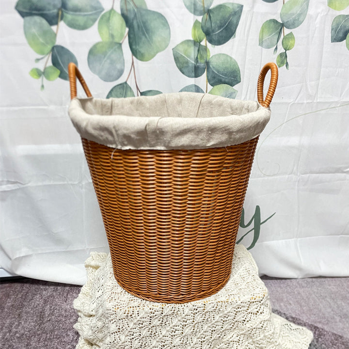 Woven Storage Basket with Cotton Lining Bowlift