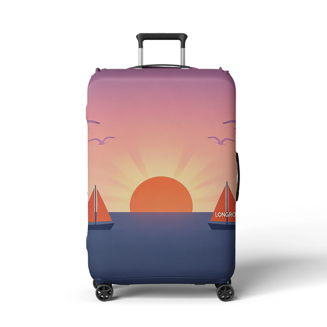 Women's suitcase cover with atmospheric landscape design Bowlift