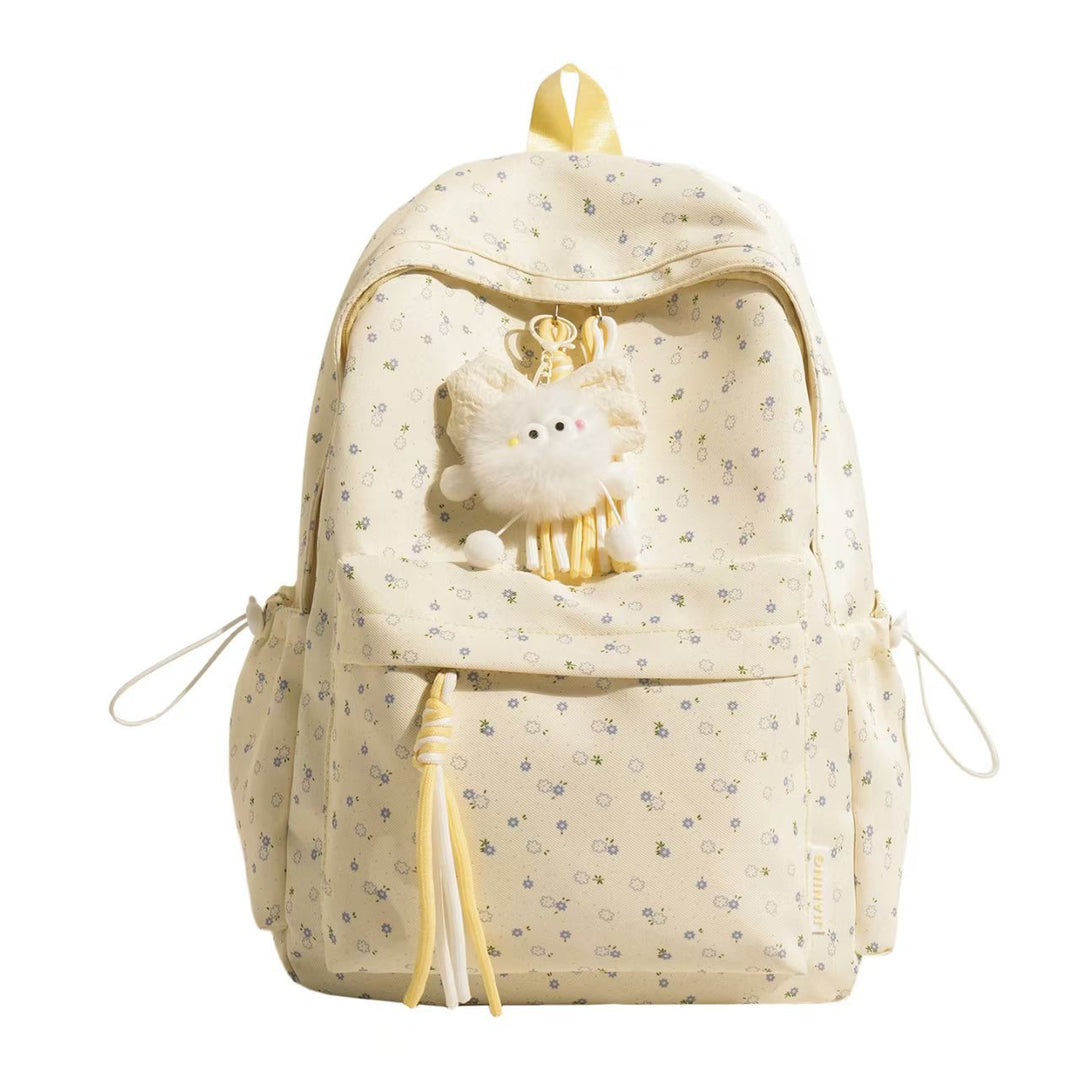 Cute Floral Print Backpack Bowlift