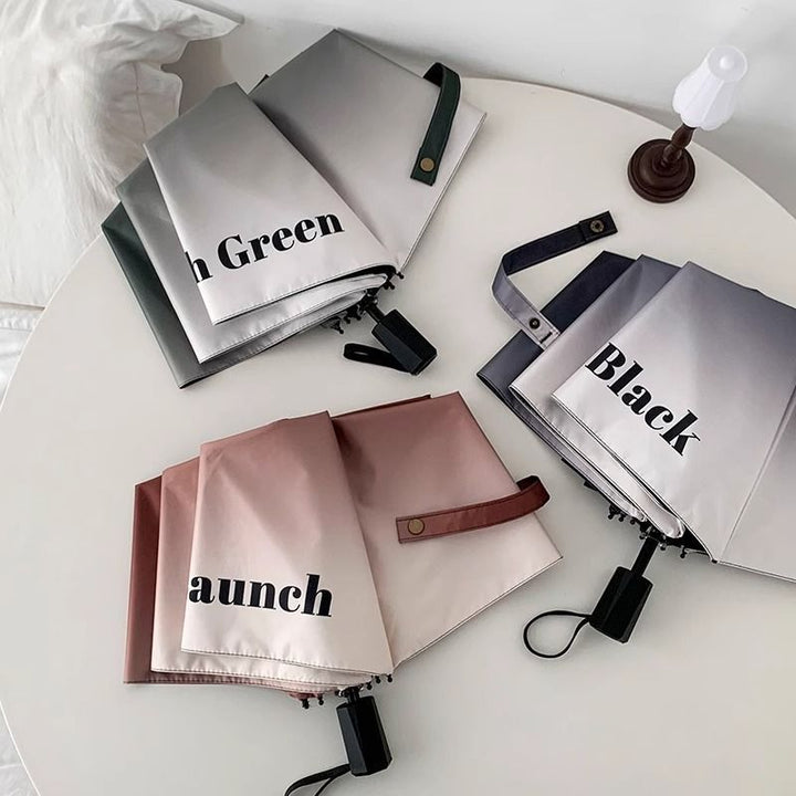 Women's Automatic Umbrella with Elegant Gradient Bowlift