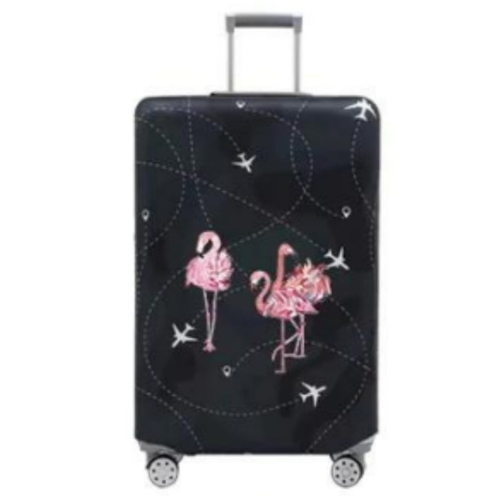 Women's Hard Shell Suitcase with Playful Flamingo Design Bowlift