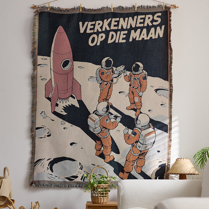 Festive Holiday-Themed Wall Tapestry