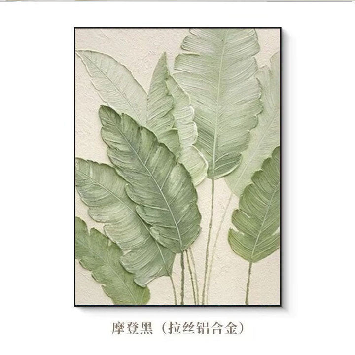 Leaf-Themed Relief Wall Art