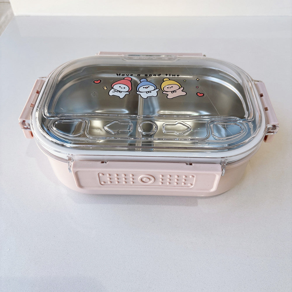 Cartoon-Themed Multi-Compartment Food Storage
