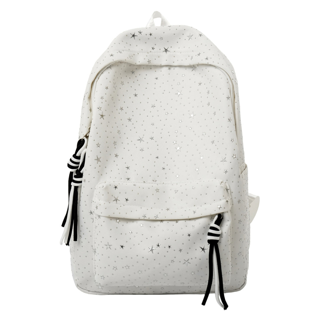 Star-Embellished Lightweight Backpack Bowlift