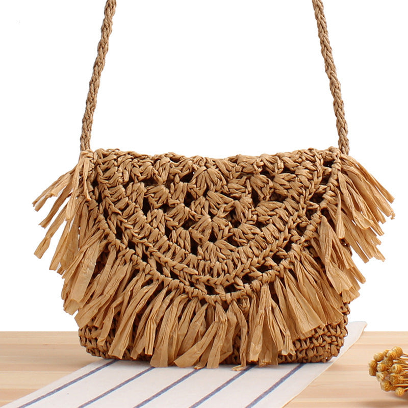 Fringe design handbag Bowlift