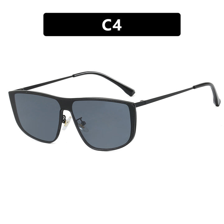 Women elegant square sunglasses with luxurious metal frame Bowlift