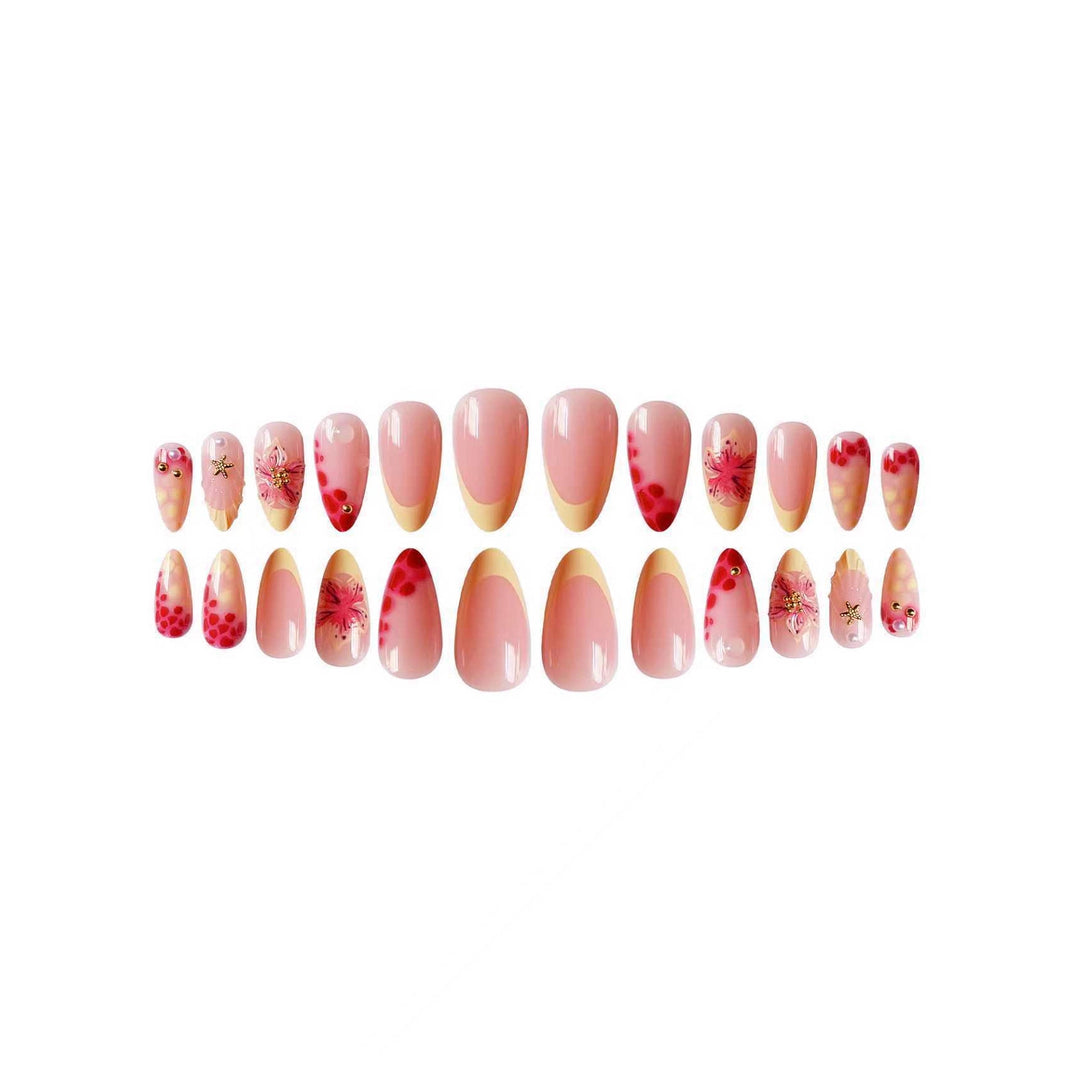 Floral 3D Nail Art Extensions Bowlift
