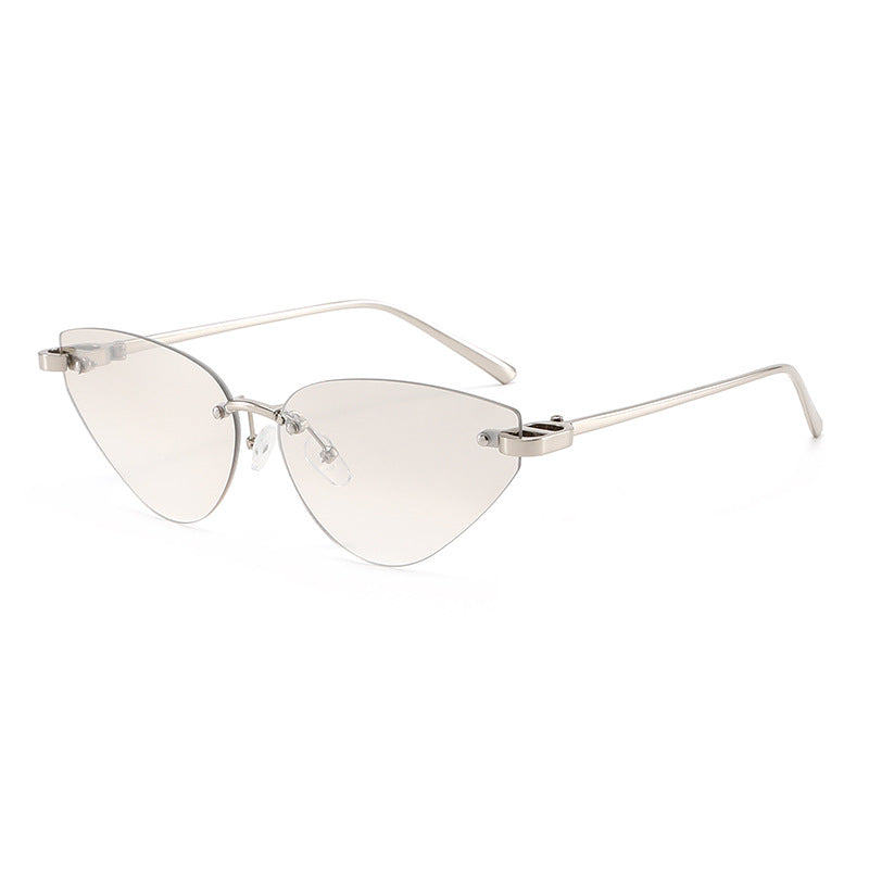 Women elegant Cat-Eye sunglasses with ultra-light metal frame Bowlift