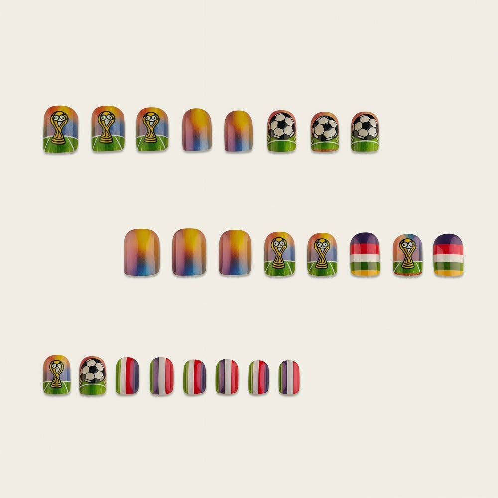 Sporty Football Nail Art Bowlift