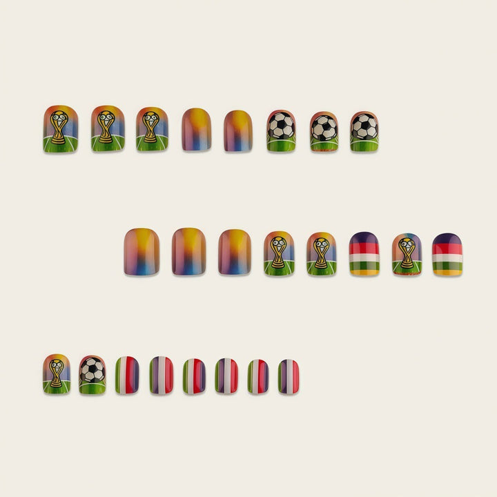 Sporty Football Nail Art Bowlift