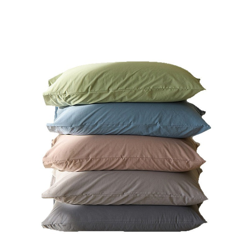 Cotton-Sateen Deep-Fit Pillowcase and Fitted Sheet Set