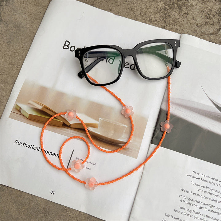 Floral Beaded Eyewear Chain Bowlift