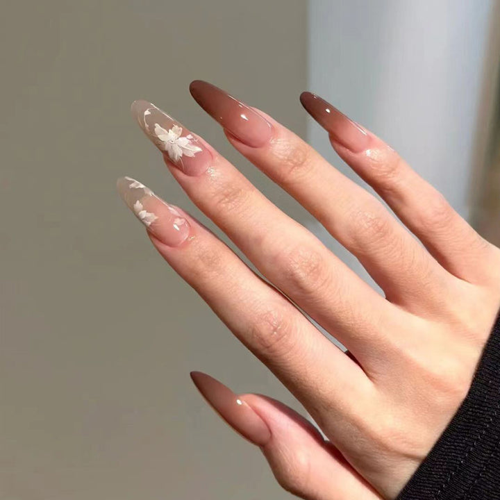 High-Gloss Gel Press-On Nails Bowlift