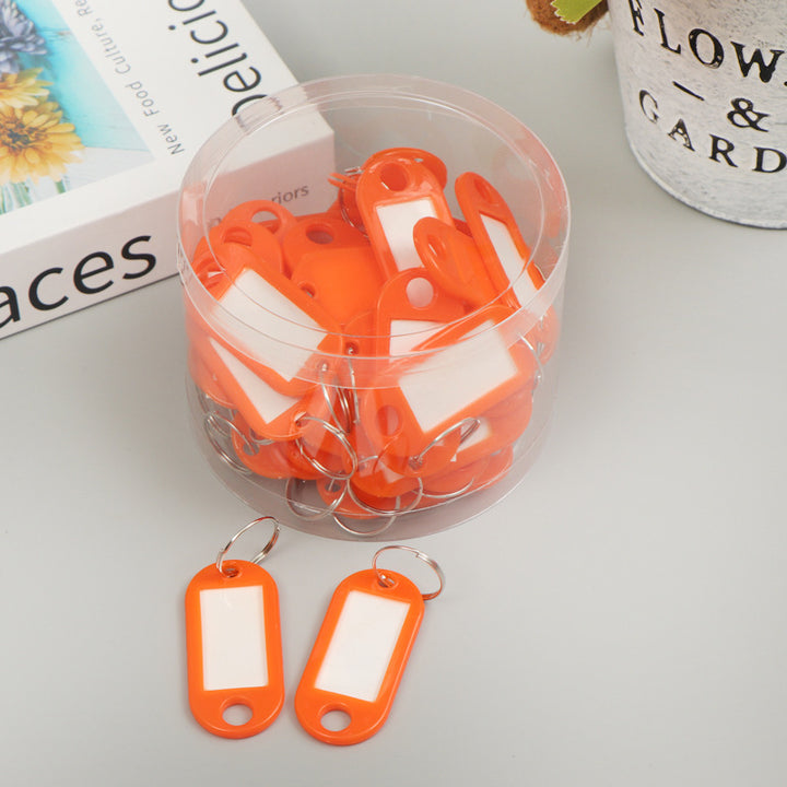 Unisex Labels Keychain with Writable Area Bowlift