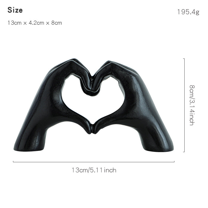 Decorative Heart-shaped Sculpture Bowlift