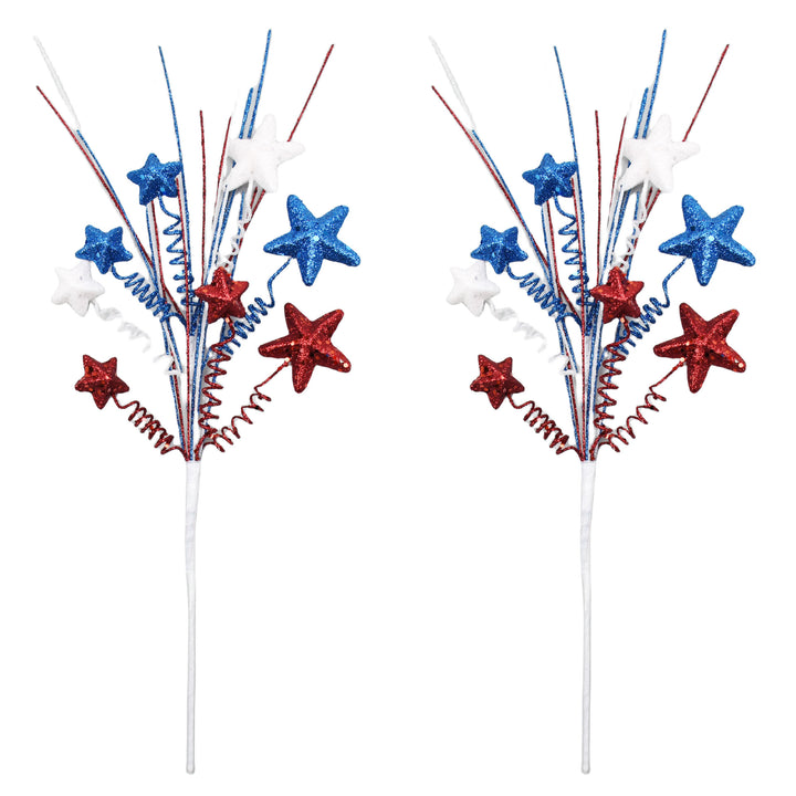 Unisex decorative glimmer star and spiral branch garden stake Bowlift