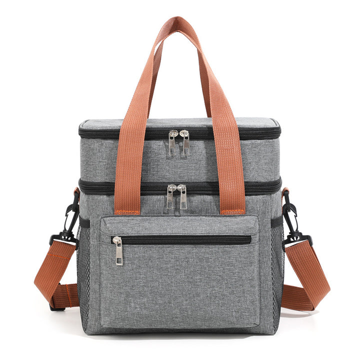 Insulated Multi-Compartment Lunch Cooler Tote